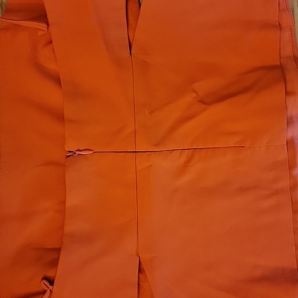 Zara Orange Cut Out Spaghetti Strap Top - Picture 6 of 6